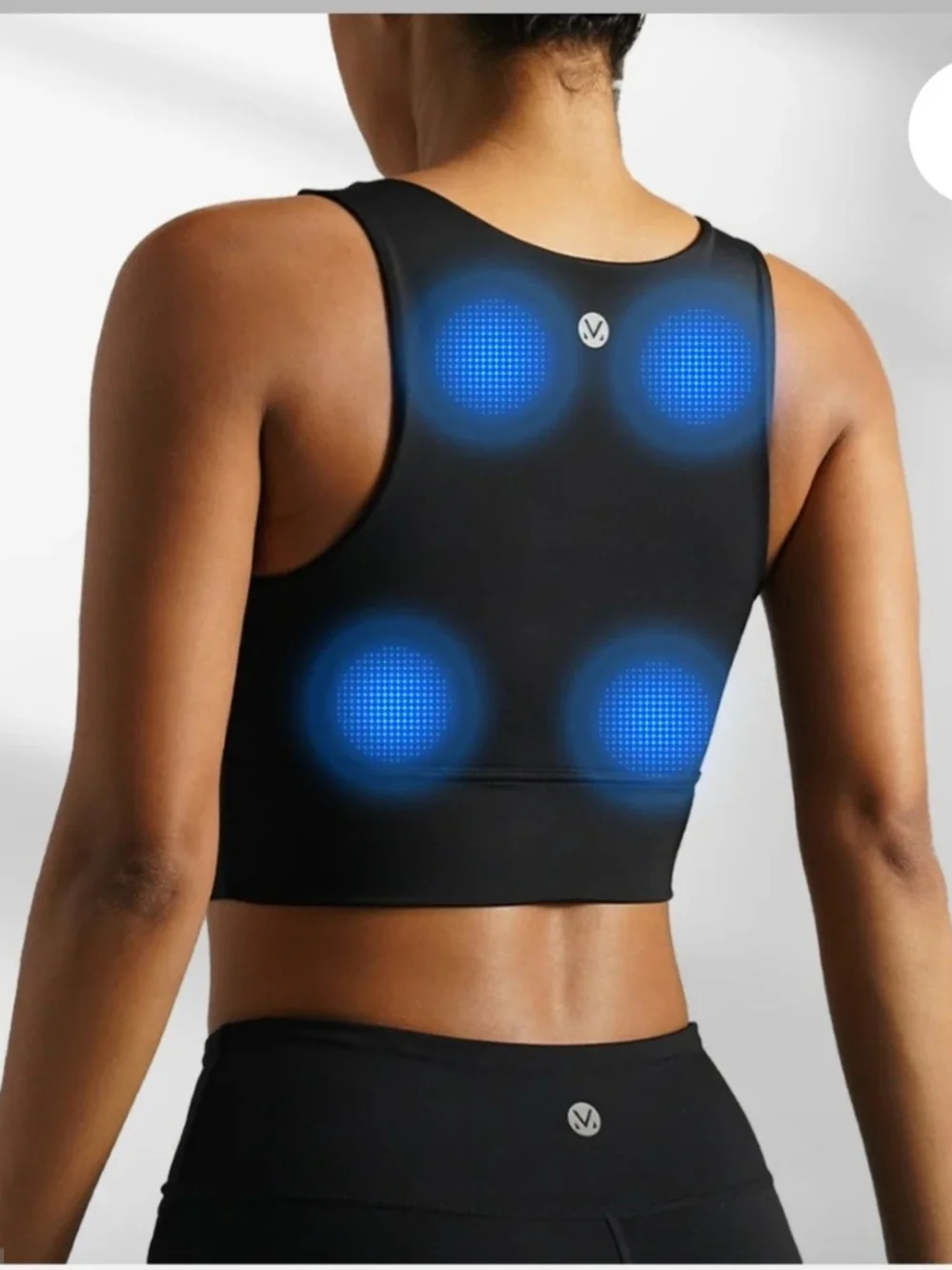 Smart Massage Wearable Bra Top in Black by
